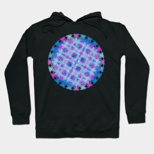 Knitted mandala in blue Hoodie